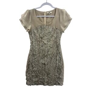 UA LOS ANGELES Womens Dress Floral Lace‎ Overlay Short Sleeve Scoop Neck Size S
